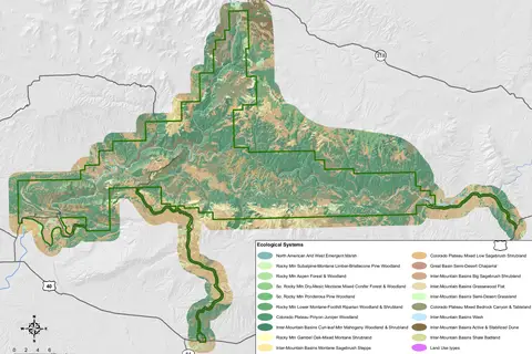 Map: Nps Dinosaurnationalmonumentvegetation Map