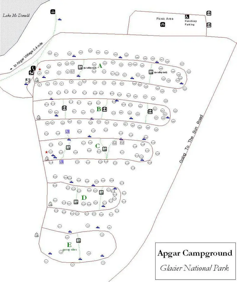 Map: Nps Glacierapgarcampground Map