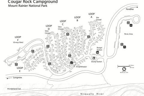 Map: Nps Mountrainiercougarrockcampground Map