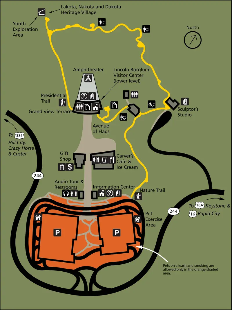 Map: Nps Mountrushmore2016Detailmap