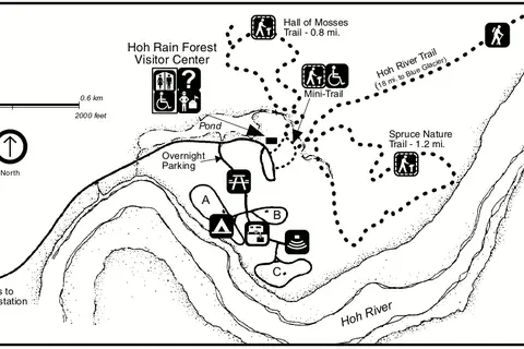 Map: Nps Olympichohrainforest Map