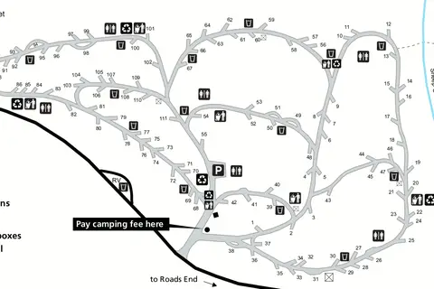 Map: NPS Sequoia Kings Canyon Sheep Creek Campground (Maps)