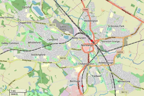 Map: Nuneaton Map