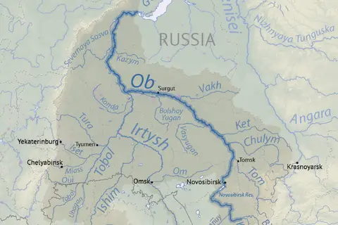 Map: Ob River Basin Map