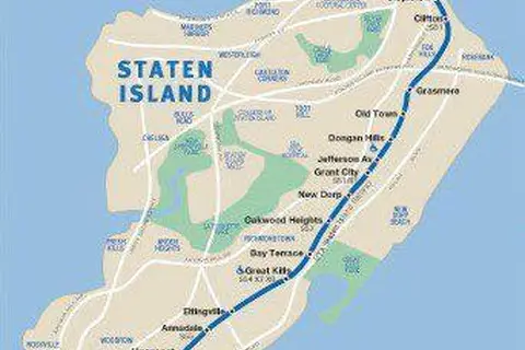 Map: Official Staten Island Railway Map Vc