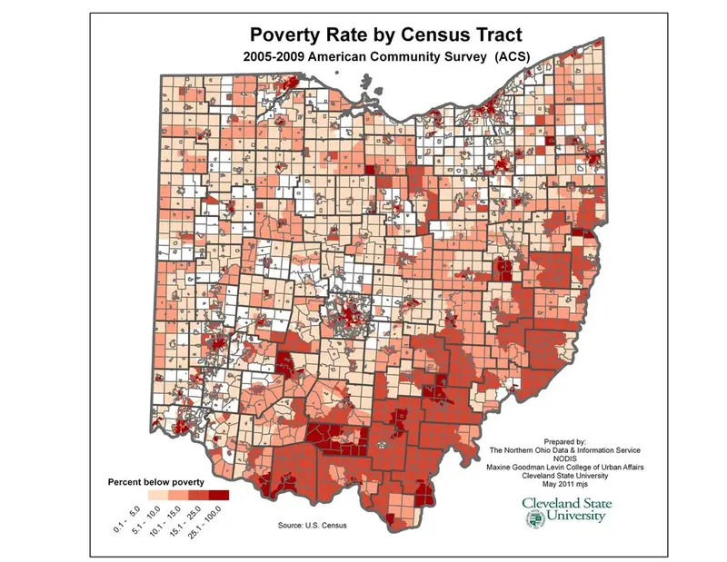 Map: Ohio Poverty Rates by Census Tract