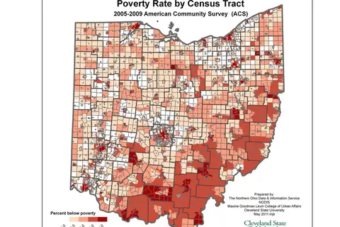 Map: Ohio Poverty Rates by Census Tract