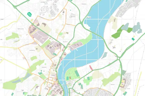 Map: Open Street Map Derry Londonderry