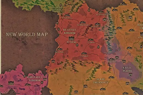 Map: Overlord New World Map Eng Borders