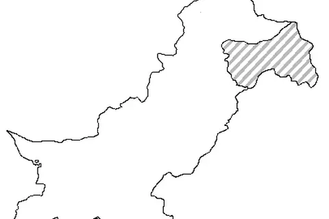 Map: Pakistan Map Outline