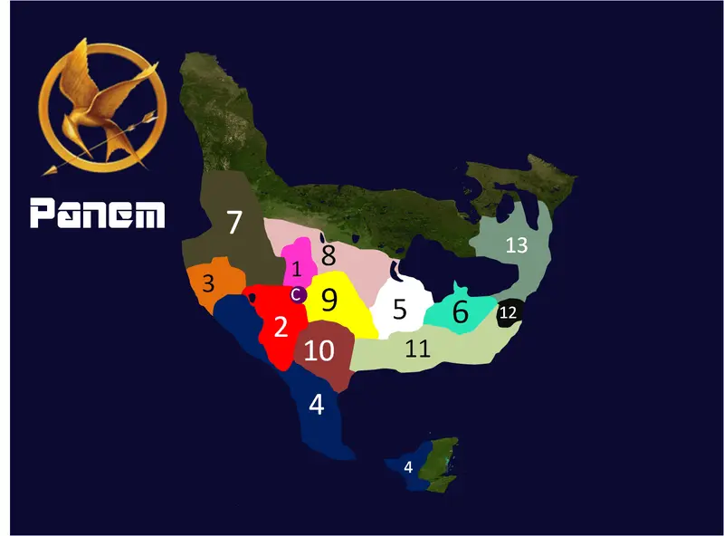Map: Panem Map Fanmade New