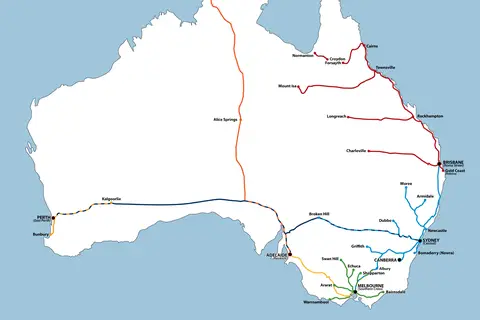 Map: Passengerrailaustralia Map