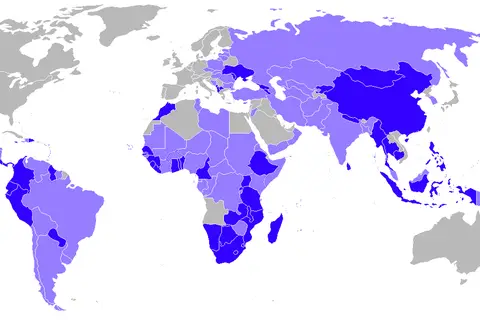Map: Peace Corps Map 2019