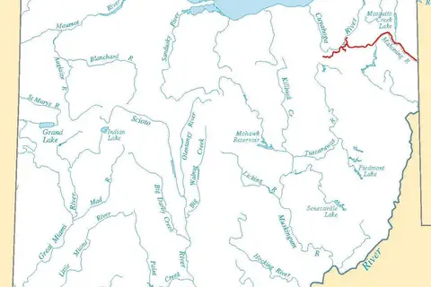 Map: Pennsylvania and Ohio Canal Map