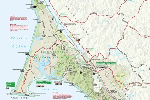 Map: Point Reyes National Seashore Map