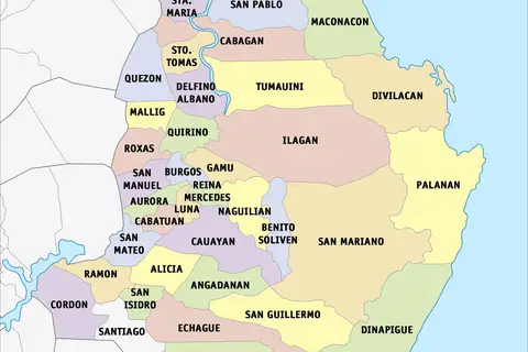 Map: Political Map of Isabela Philippines