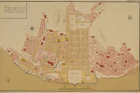 Map: Pombaline Baixa Lisbon Map 1756