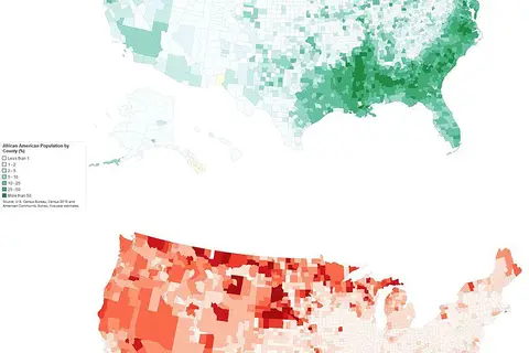 Map: Population Distribution by Ethnicity in the United States