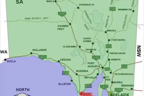 Map: Port Lincoln Location Map in South Australia