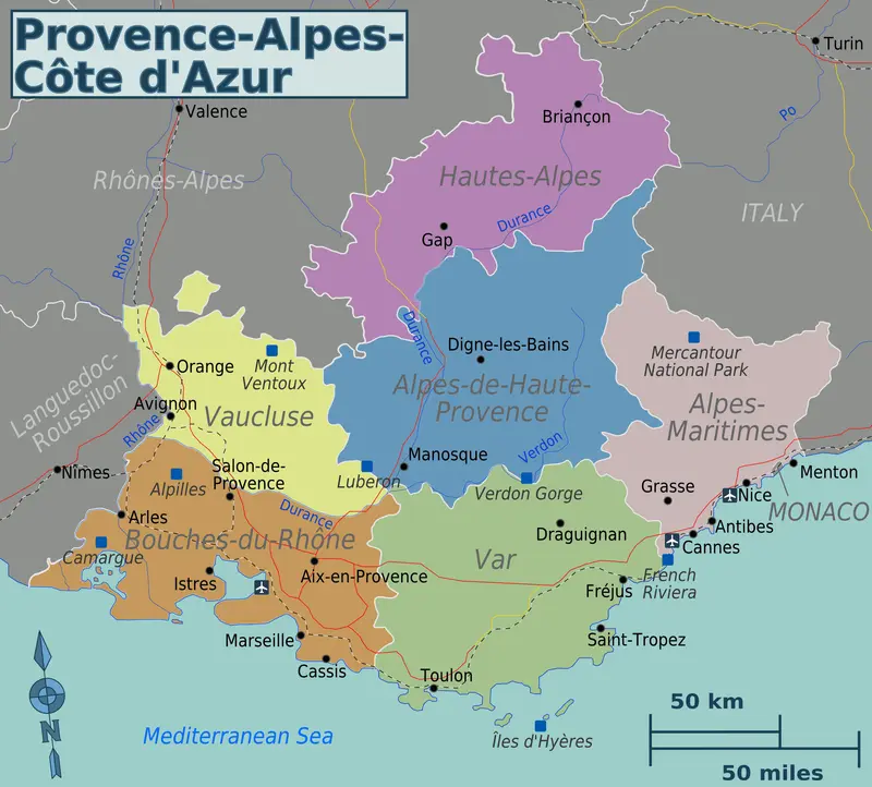 Map: Provence Map
