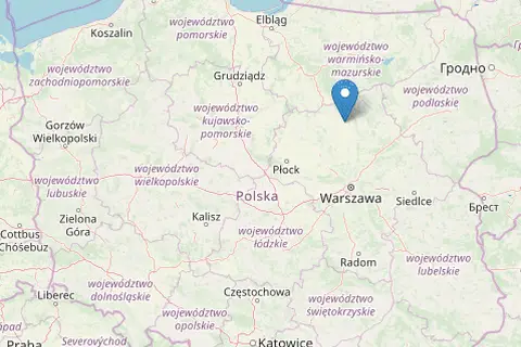 Map: Przasnysz Na Mapie Polski