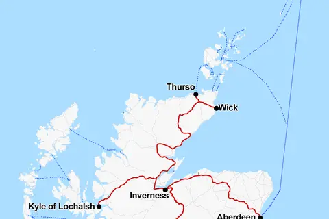 Map: Rail Map Scotland