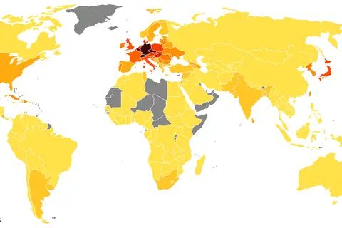 Map: Rail network density