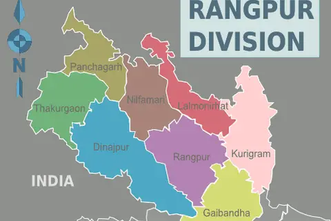 Map: Rangpur Division Districts Map