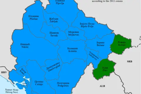 Map: Religious Map of Montenegro by Municipality