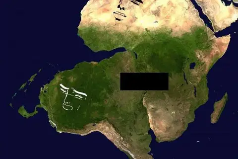 Map: Rendering of the Mid-Atlantic Ridge at its creation