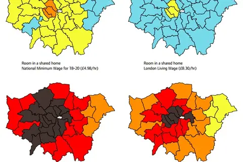 Map: Rent Map of London