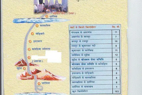 Map: Root Map of Kanwariya Path Bol Bum