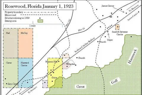 Map: Rosewood 1923 Map from Tropic Magazine