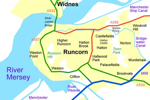 Map: Runcorn Cheshire Map