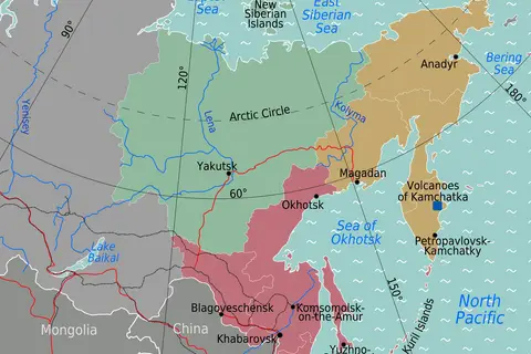 Map: Russian Far East Regions Map