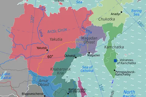 Map: Russian Far East Regions Map2