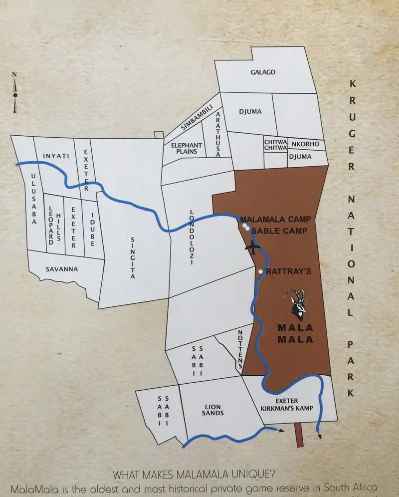 Map: Sabi Sand Map
