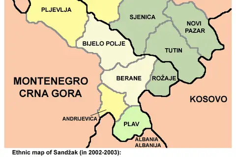 Map: Sandzak Ethnic Map