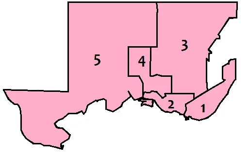 Map: Sault Ste Marie Ward Map