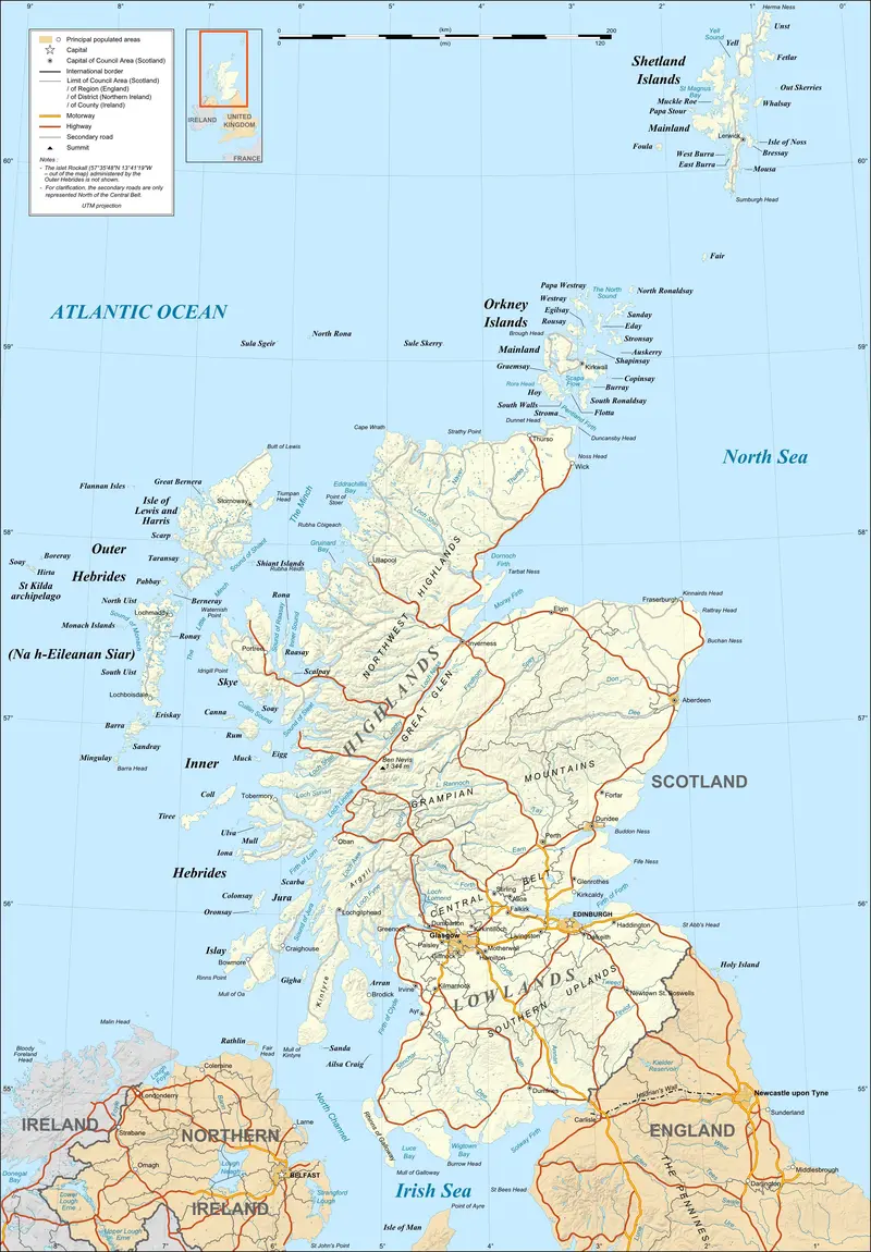 Map: Scotland Mapen