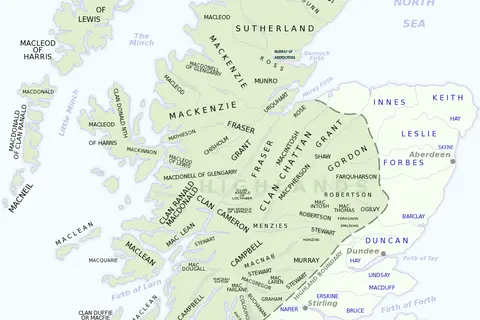 Map: Scottish Clan Map