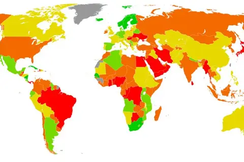 Map: Seats Held by Women in National Parliaments