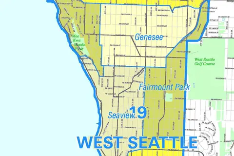 Map: Seattle West Seattle Map