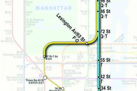 Map: Second Avenue Subway Map Vc