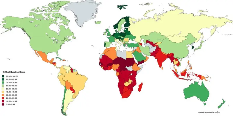 Map: SEDA Education Score
