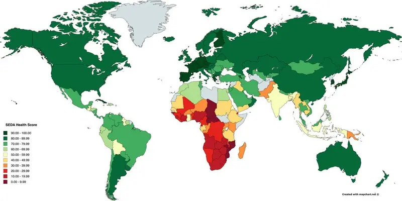 Map: SEDA Health Score