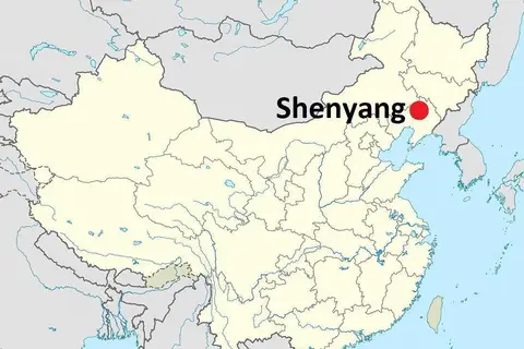 Map: Shenyanglocationmapinliaoningprovincechina