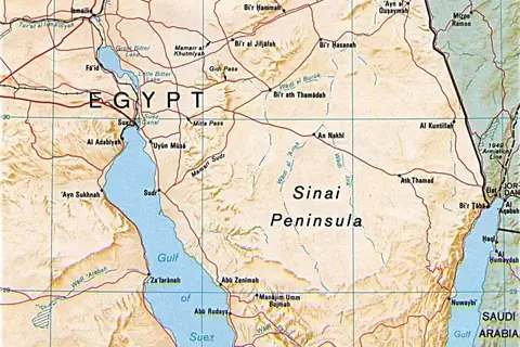 Map: Sinai Peninsula Map