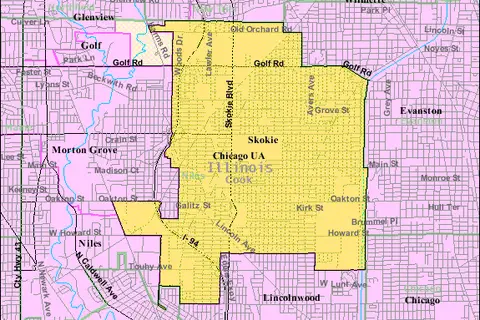 Map: Skokie Il 2009 Reference Map