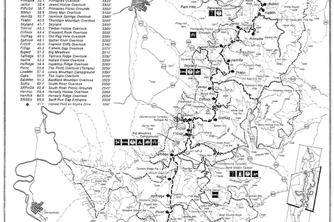 Map: Skyline Drive Map 2 Central District